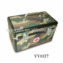 caja de aluminio militar de primeros auxilios